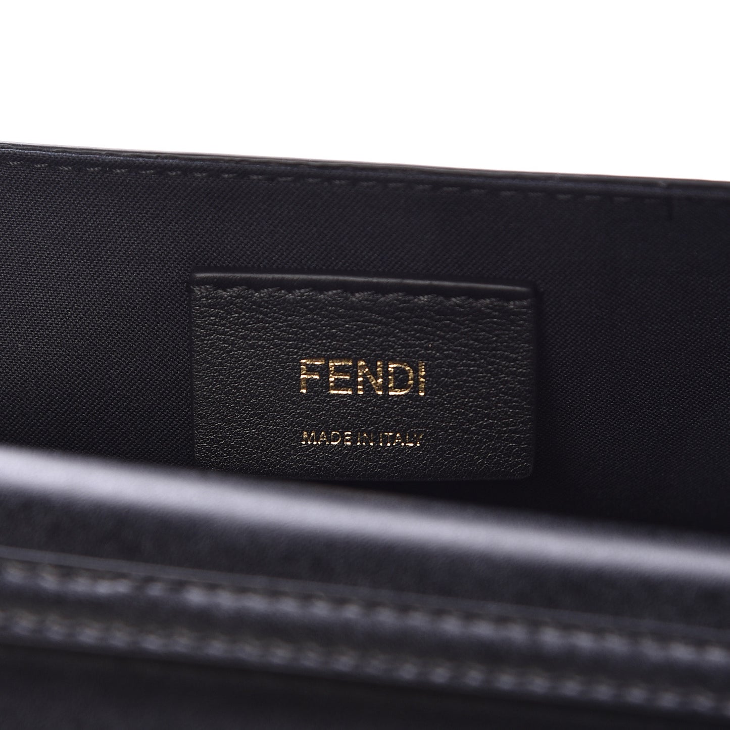 Vitello Liberty Lucido F is Fendi Envelope Belt Bag Black