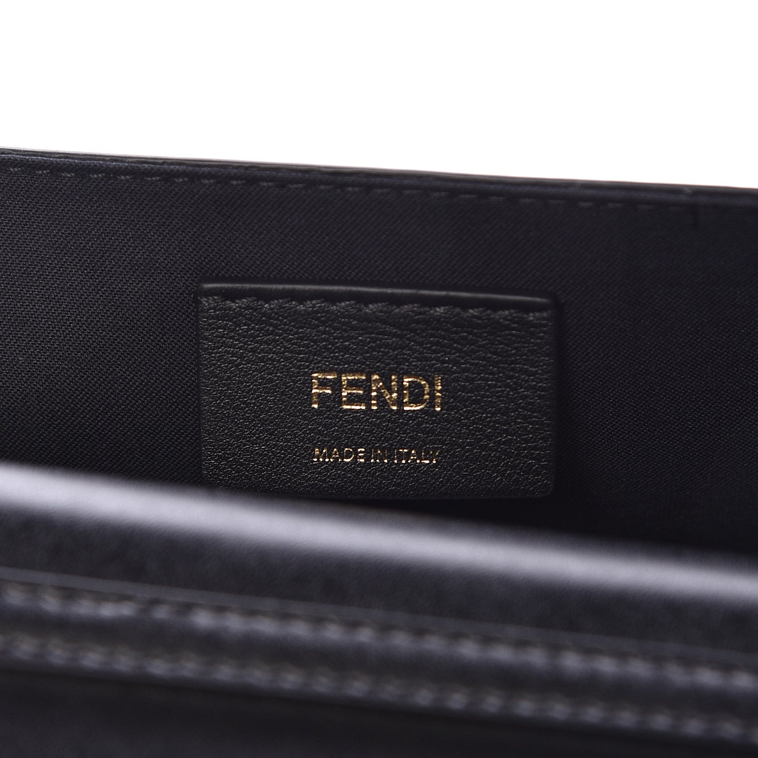 Fendi Vitello Liberty Lucido F is Fendi Envelope Belt Bag Black 7 of 12