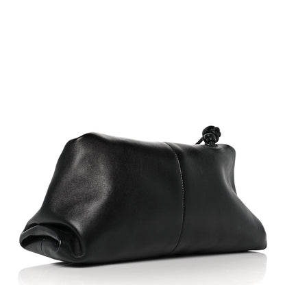 Bottega Veneta Lambskin BV Trine Clutch Black 3 of 10