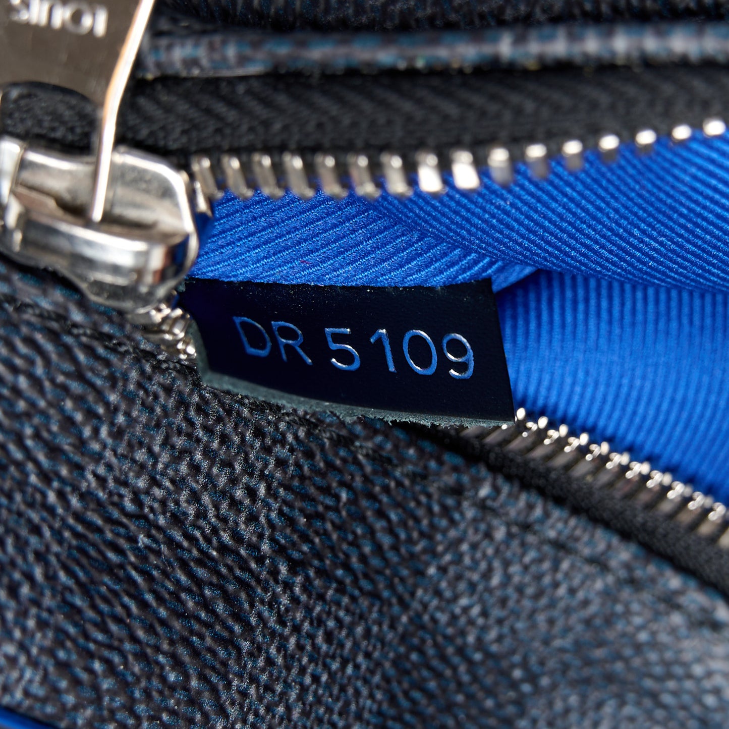 Damier Graphite Logo Josh Backpack Blue Multicolor