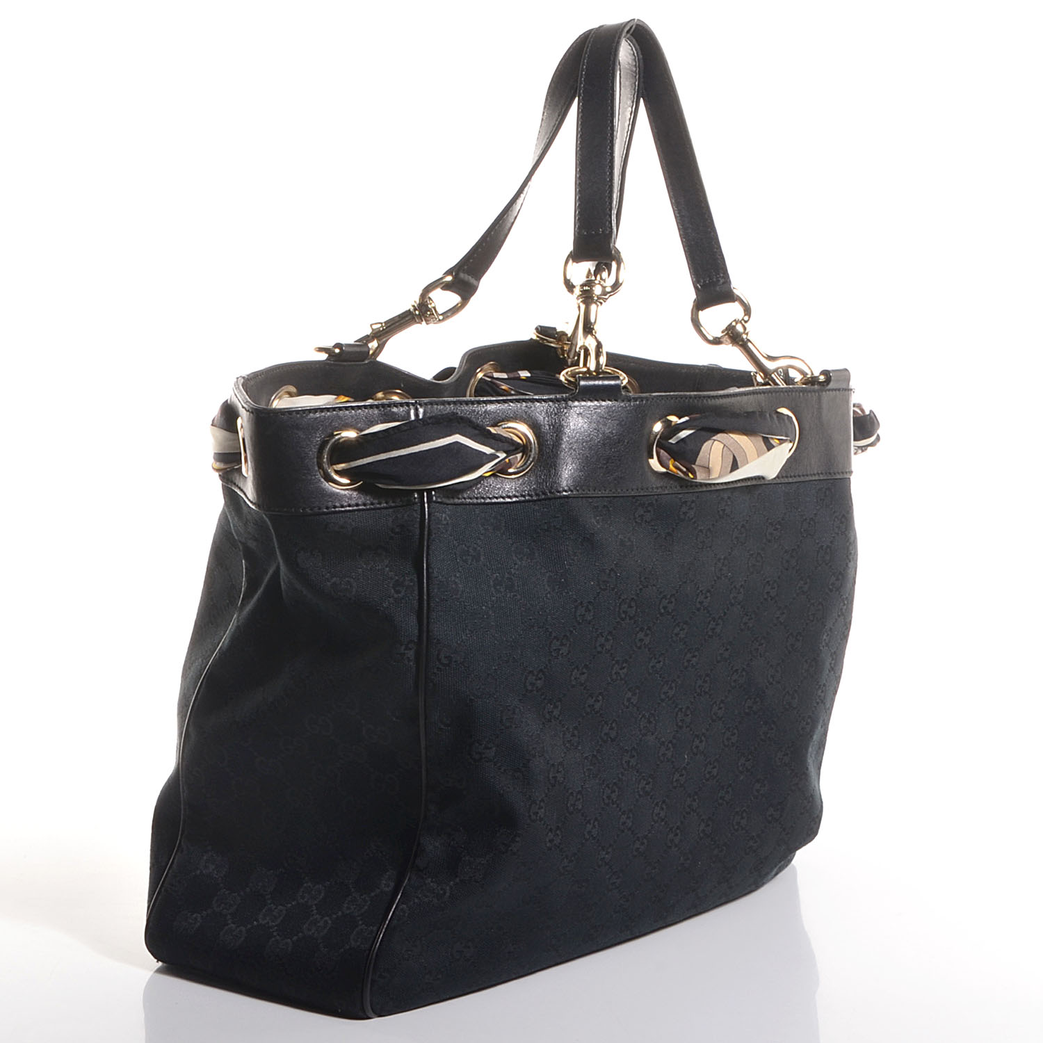 Gucci Monogram Large Positano Tote Black 3 of 10