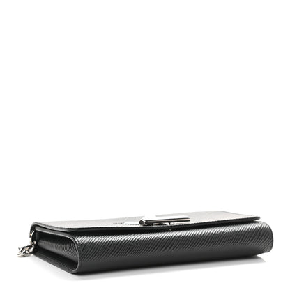 Louis Vuitton Epi Twist Chain Wallet Black 4 of 8