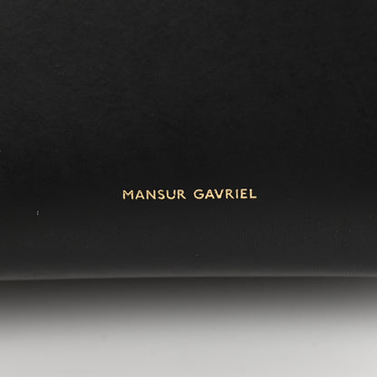 Mansur Gavriel Vegetable Tanned Calfskin Mini Bucket Bag Black Flamma 6 of 12