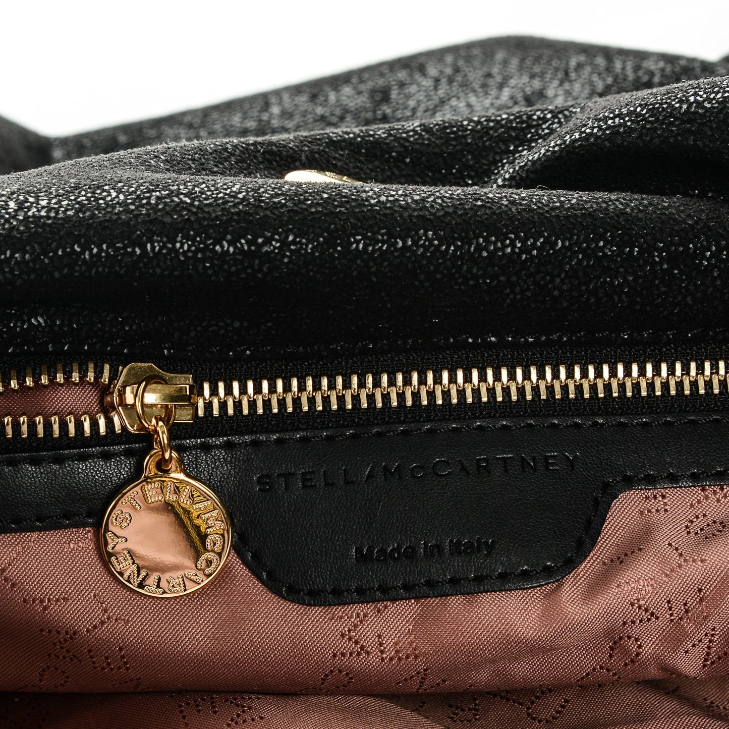 Shaggy Deer Falabella Fold Over Tote Black