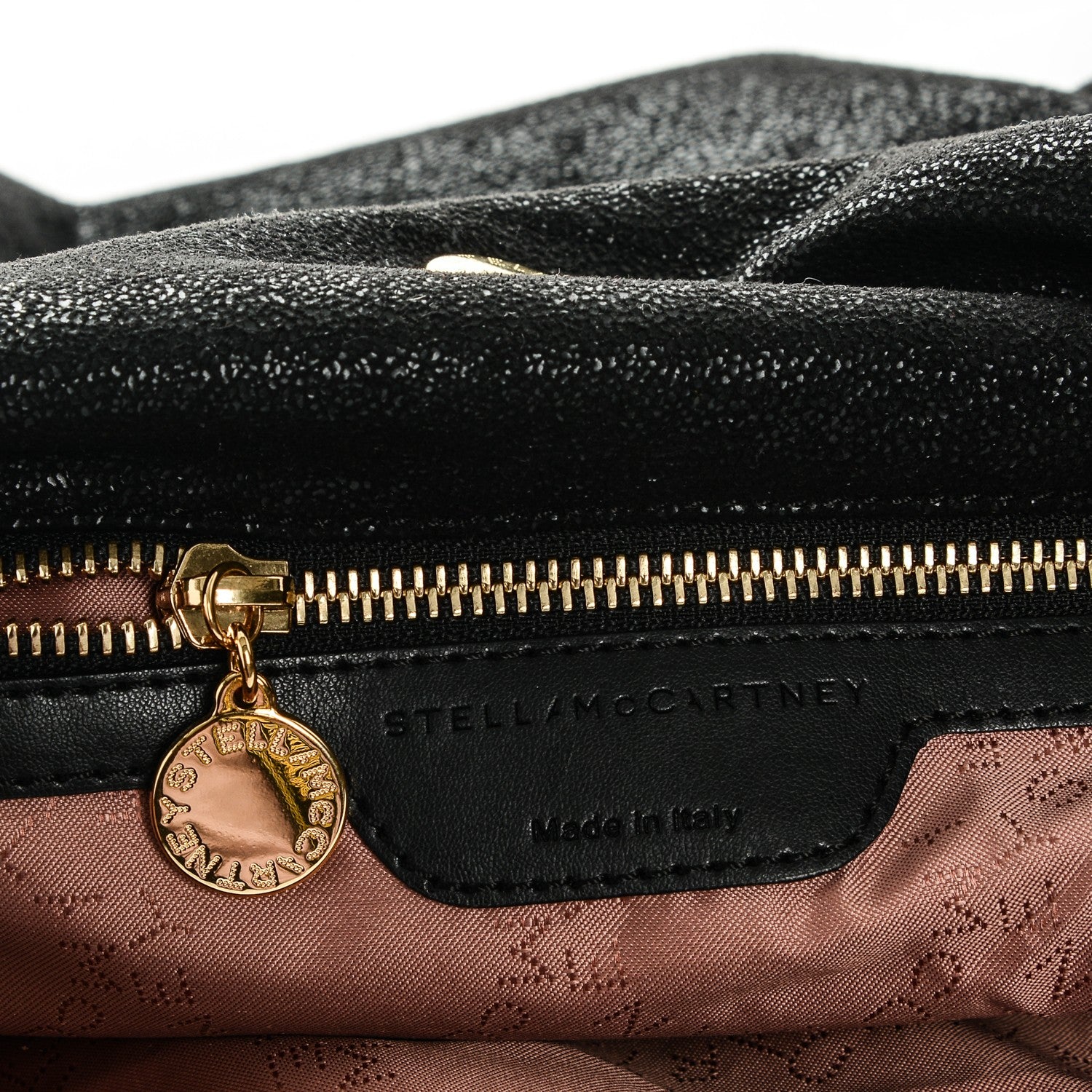 Stella McCartney Shaggy Deer Falabella Fold Over Tote Black 6 of 7