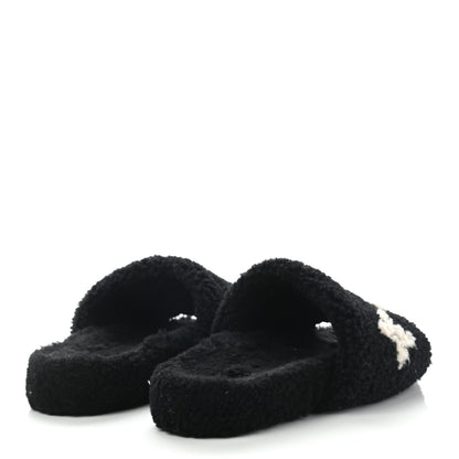 Louis Vuitton Shearling Paseo Flat Comfort Mule 41 Black 4 of 10