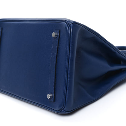 Hermes Epsom Birkin 35 Bleu Saphir 10 of 11