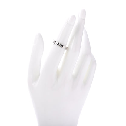 Cartier 18K White Gold 3.5mm LOVE Wedding Band Ring 50 5.25 2 of 4