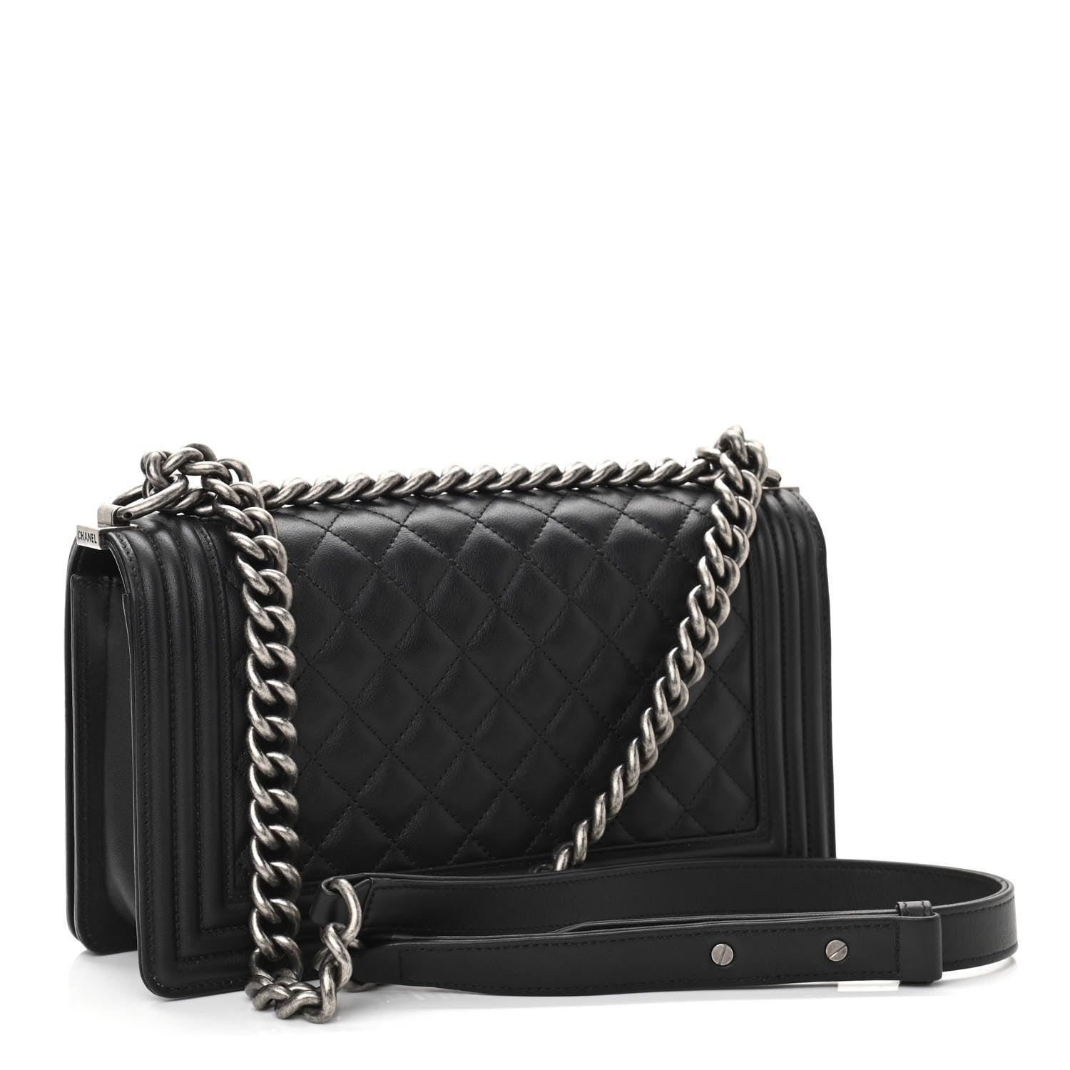 Chanel Caviar Quilted Medium Boy Flap Black 3 of 10