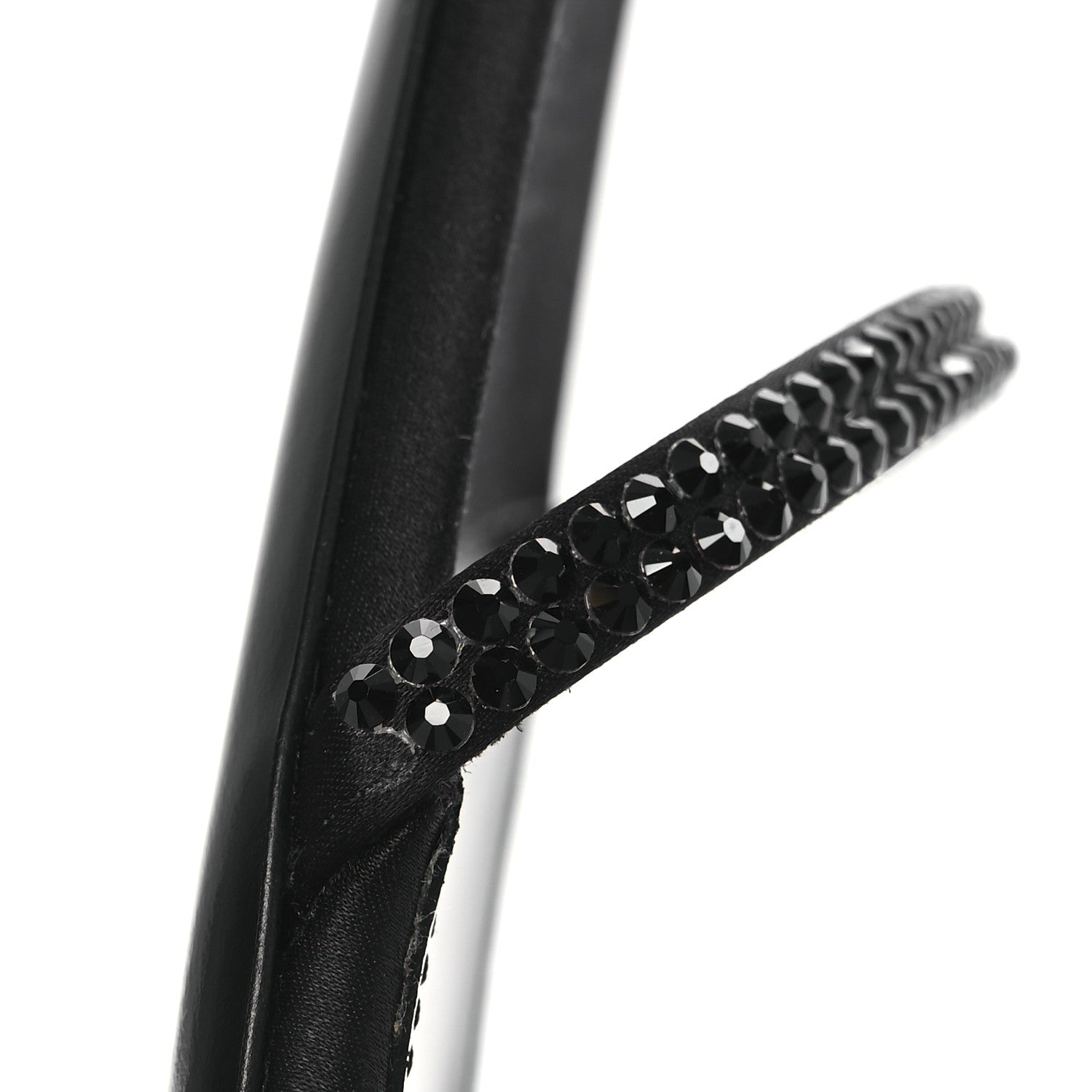 Saint Laurent Satin Crystal Opyum 110 Sandals 42 Black 11 of 11