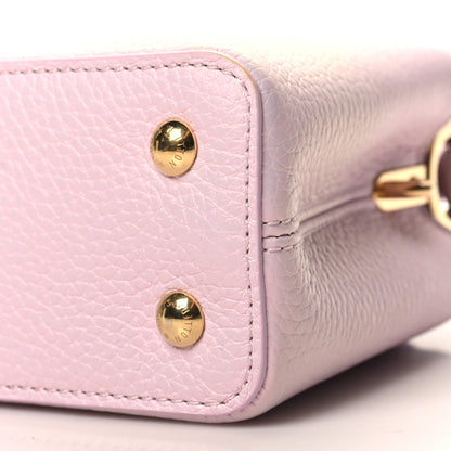 Louis Vuitton Taurillon LV Ski Capucines Mini Pearly Lilac 9 of 10