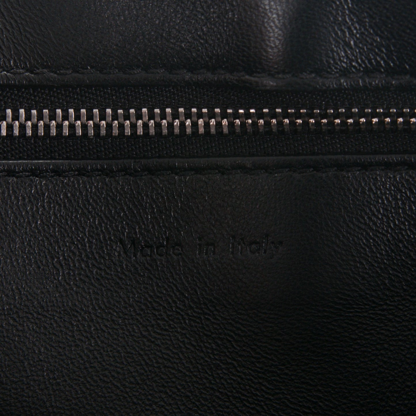 Python Smooth Calfskin Medium Edge Shoulder Bag Black
