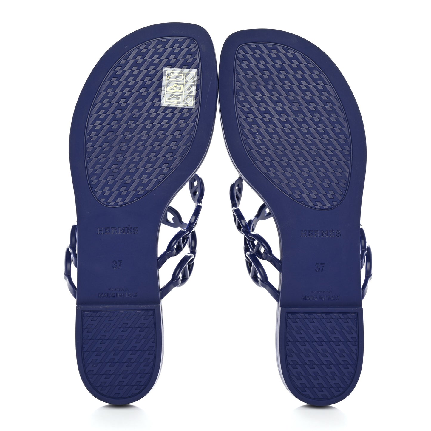 Rubber Chaine d'Ancre Island Sandals 37 Bleu Smalt