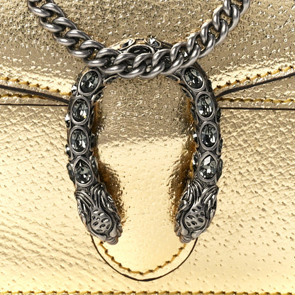Gucci Metallic Calfskin Super Mini Dionysus Shoulder Bag Gold 8 of 12