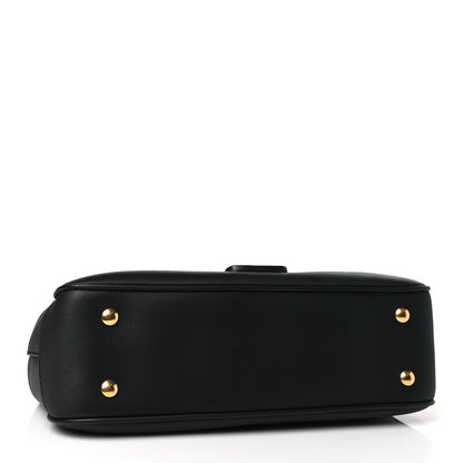 Burberry Trench Calfskin Medium DK88 Top Handle Bag Black 4 of 8