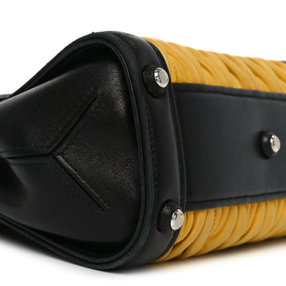 Miu Miu Nappa Matelasse Top Handle Bag Black Soleil 8 of 9