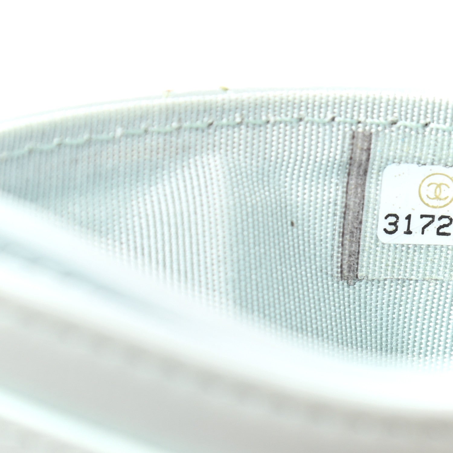 Chanel Lambskin Quilted Chanel 19 Card Holder Light Blue 11 of 13