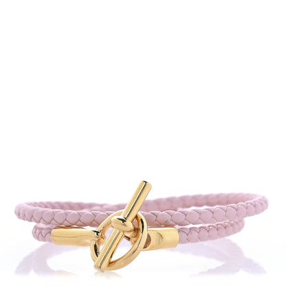 Hermes Swift Glenan Double Tour Bracelet Rose Sakura 1 of 6