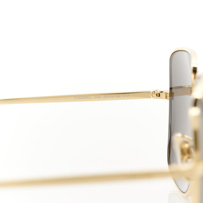 Celine Metal Rhinestone Triomphe Sunglasses Gold Smoke 6 of 9
