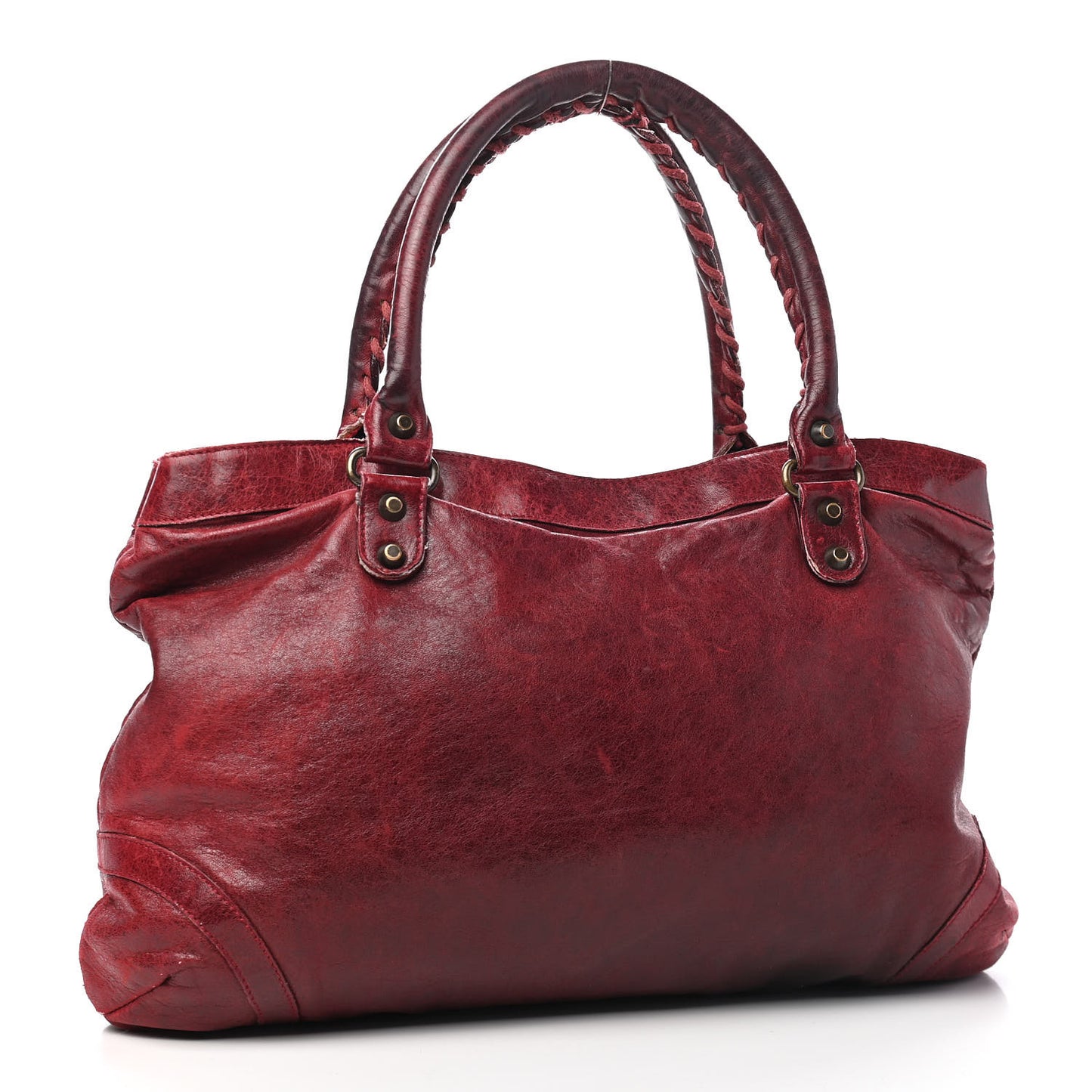 Chevre Classic Hardware Purse Rouge Vif