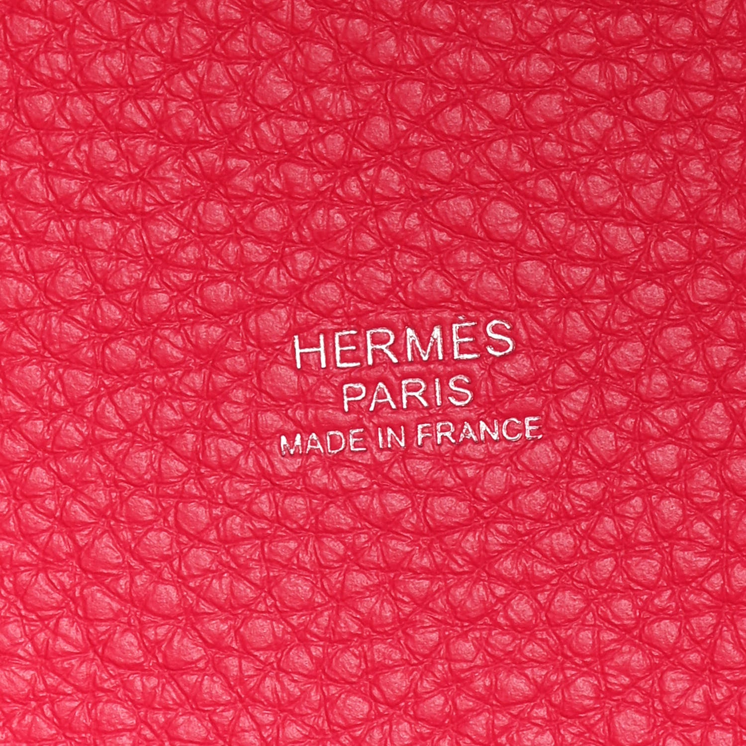 Hermes Taurillon Clemence Swift Eclat Picotin Lock 22 MM Framboise Rouge Sellier 6 of 12