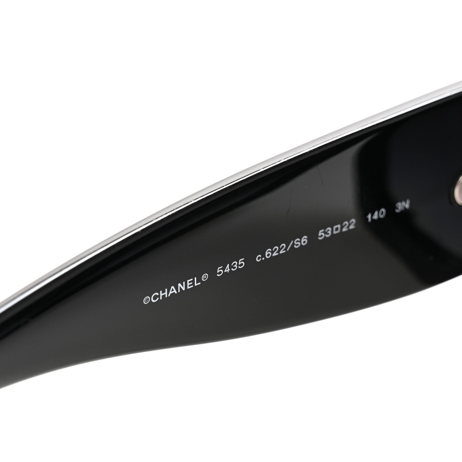 Chanel Acetate Rectangle Sunglasses 5435 Black 5 of 9
