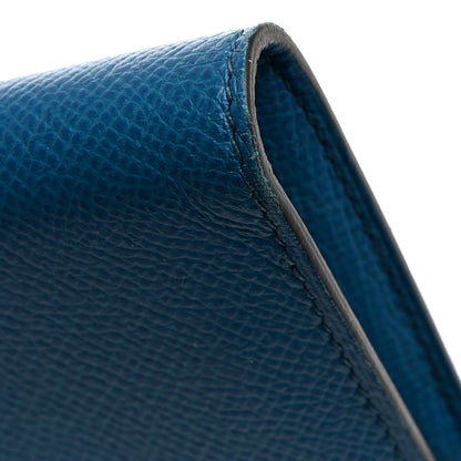 Hermes Epsom Kelly Longue Wallet Bleu Izmir 10 of 10