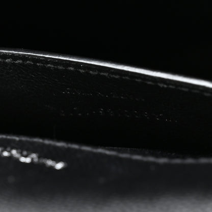 Saint Laurent Grain De Poudre Textured Mixed Matelasse Triquilt Medium Monogram Satchel Black 7 of 11