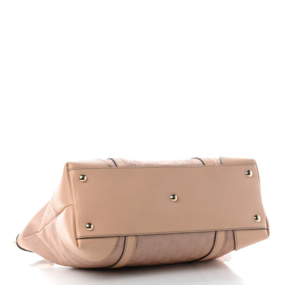Gucci Metallic Monogram Small Lovely Heart Tote Pink 4 of 10