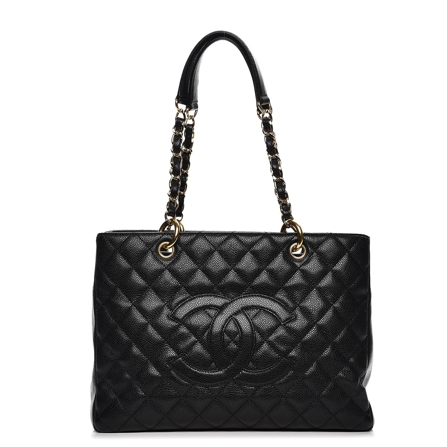 Chanel Caviar Quilted Grand Shopping Tote GST Black 1 of 12