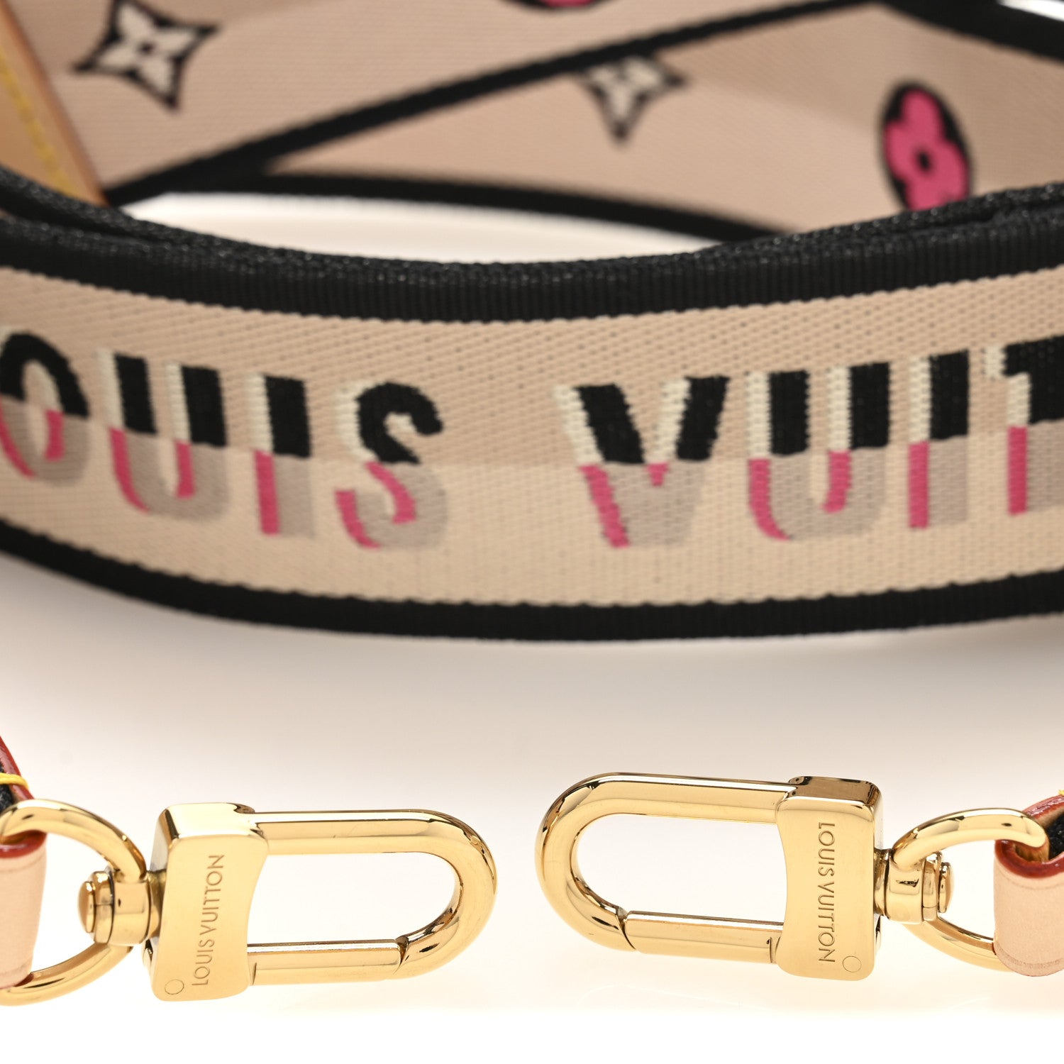 Louis Vuitton Jacquard Speedy Bandouliere 20 Shoulder Strap Black 3 of 5