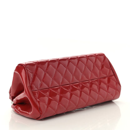 Chanel Patent Quilted Small Just Mademoiselle Bowling Bag Red 4 of 11