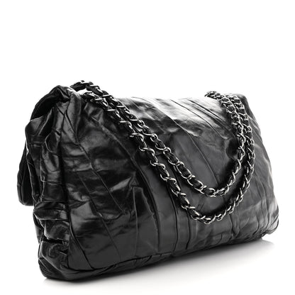 Chanel Glazed Calfskin Twisted Maxi Flap Black 3 of 10