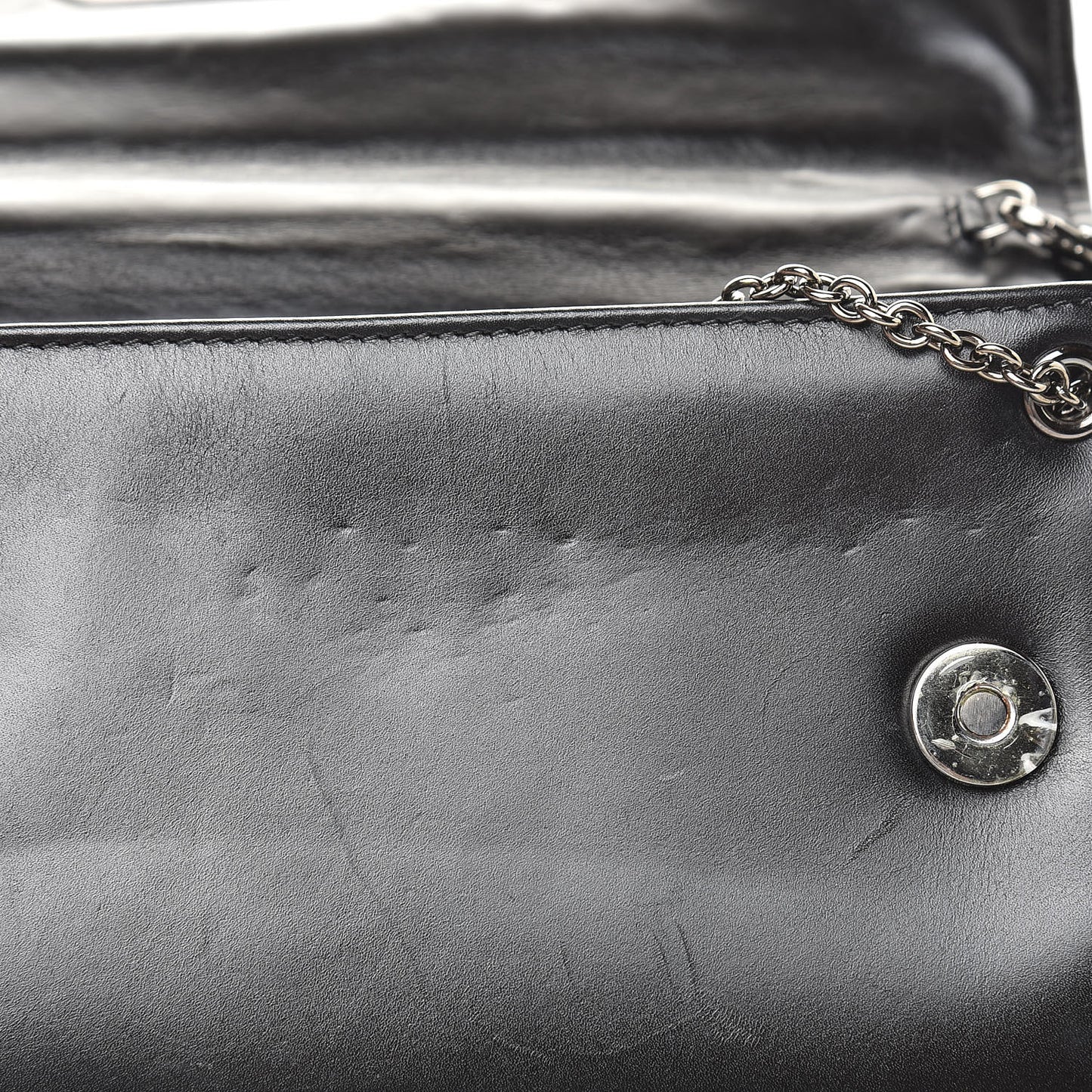 Calfskin Panama Tiger Riviera Clutch Black