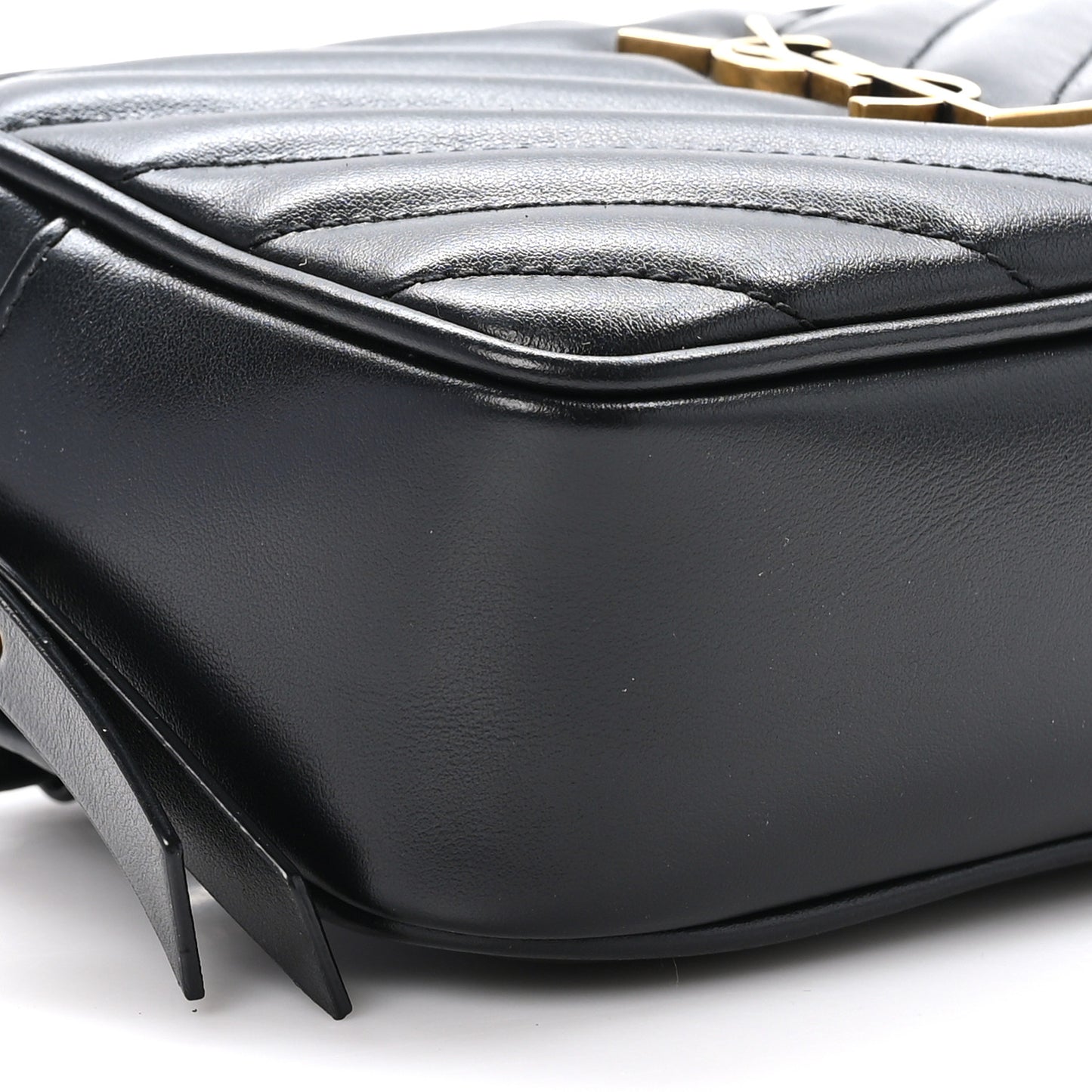 Calfskin Matelasse Monogram Lou Belt Bag Black