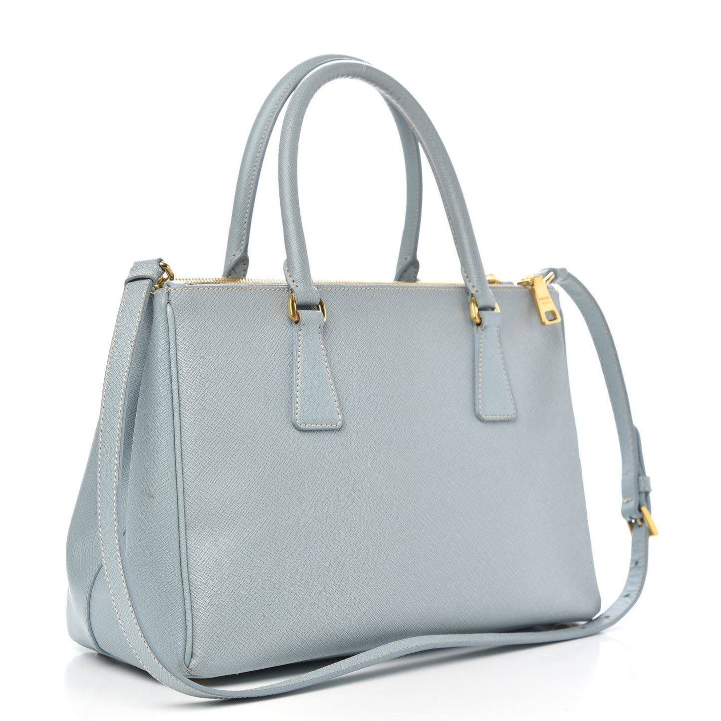 Saffiano Small Galleria Double Zip Tote Lago