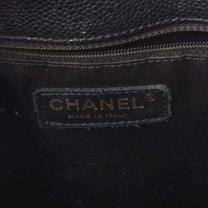 Chanel Caviar Quilted Petit Shopping Tote PST Black 6 of 13