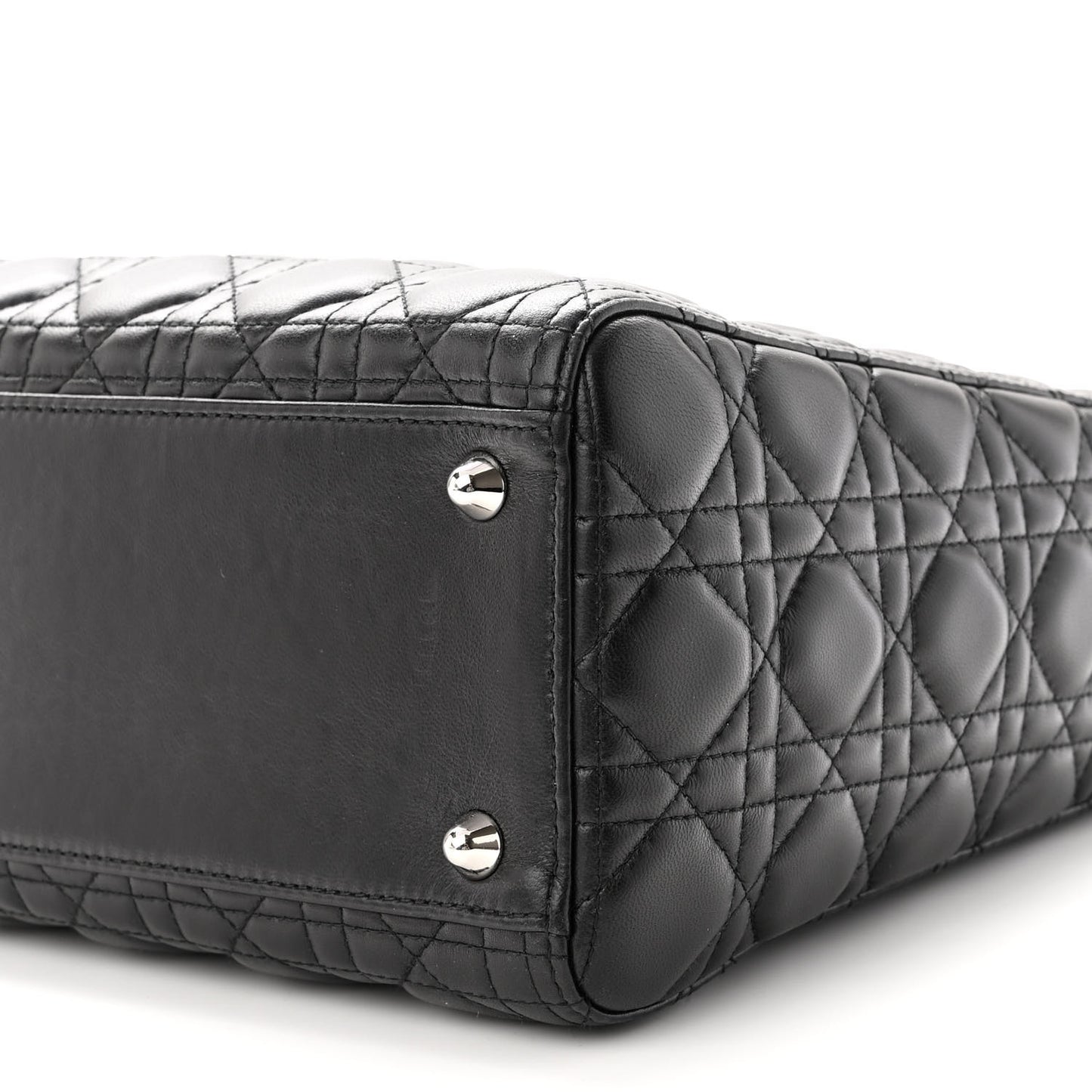 Lambskin Cannage Large Lady Dior Black