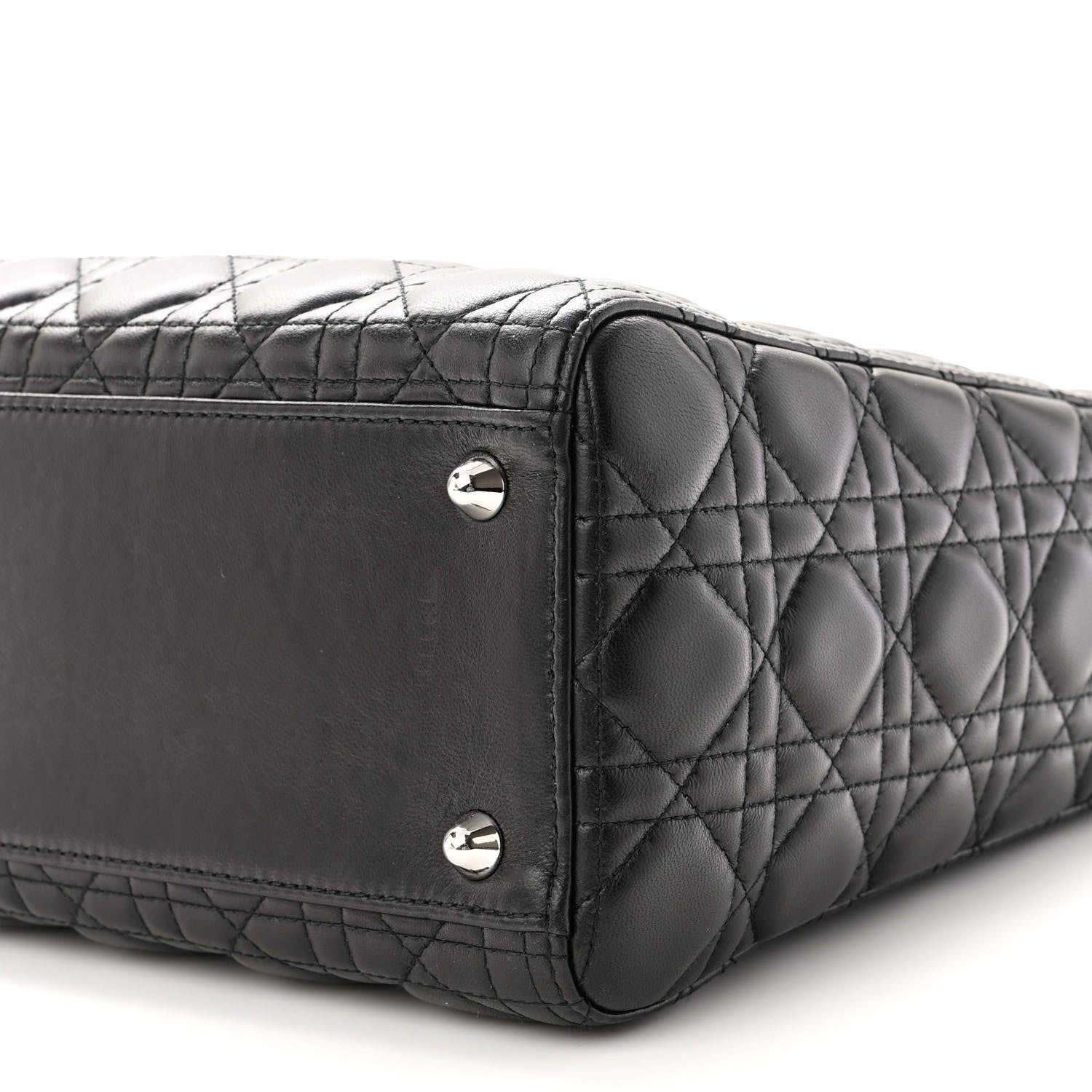 Christian Dior Lambskin Cannage Large Lady Dior Black 10 of 10