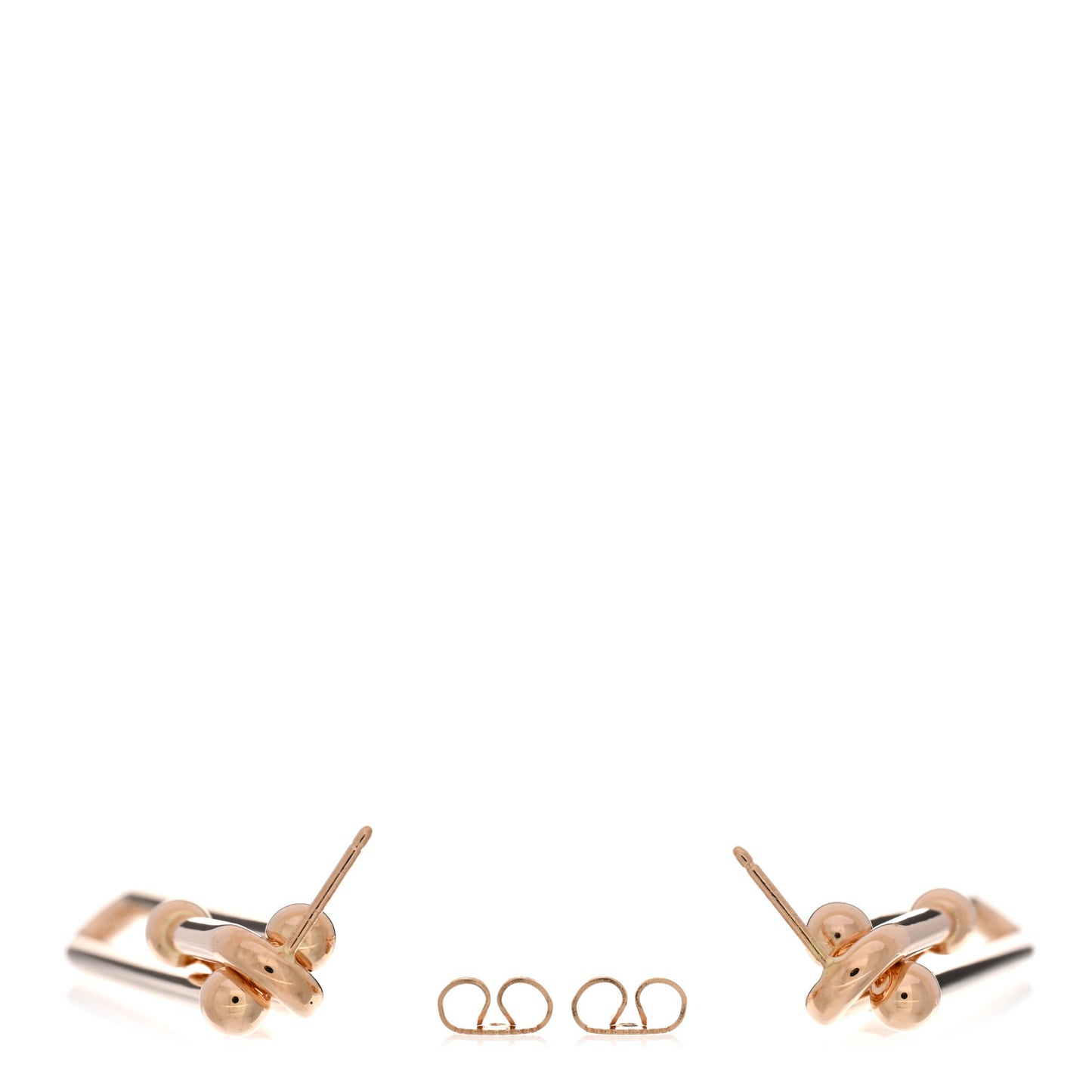 18K Rose Gold HardWear Double Long Link Earrings