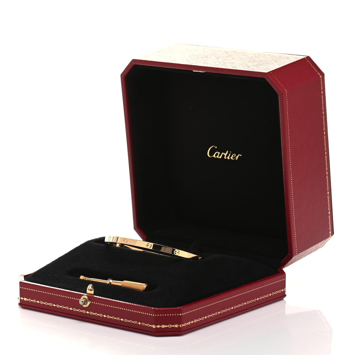 18K Yellow Gold Small LOVE Bracelet 19
