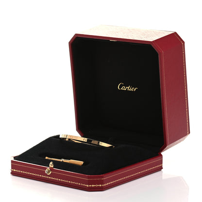 Cartier 18K Yellow Gold Small LOVE Bracelet 19 6 of 7