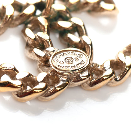 Chanel Metal Chain Link CC Earrings Gold 4 of 4
