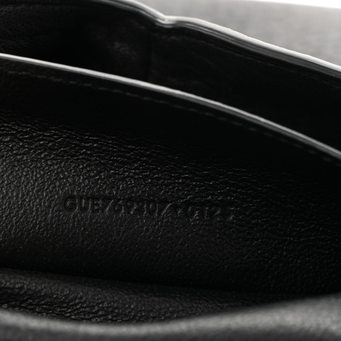 Grained Lambskin Cassandre Envelope Pouch Black