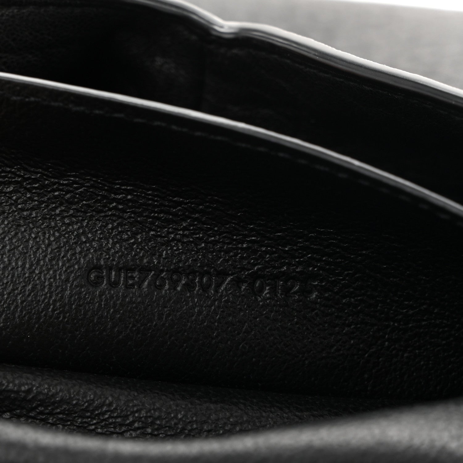 Saint Laurent Grained Lambskin Cassandre Envelope Pouch Black 7 of 7