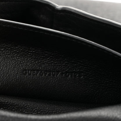 Saint Laurent Grained Lambskin Cassandre Envelope Pouch Black 7 of 7