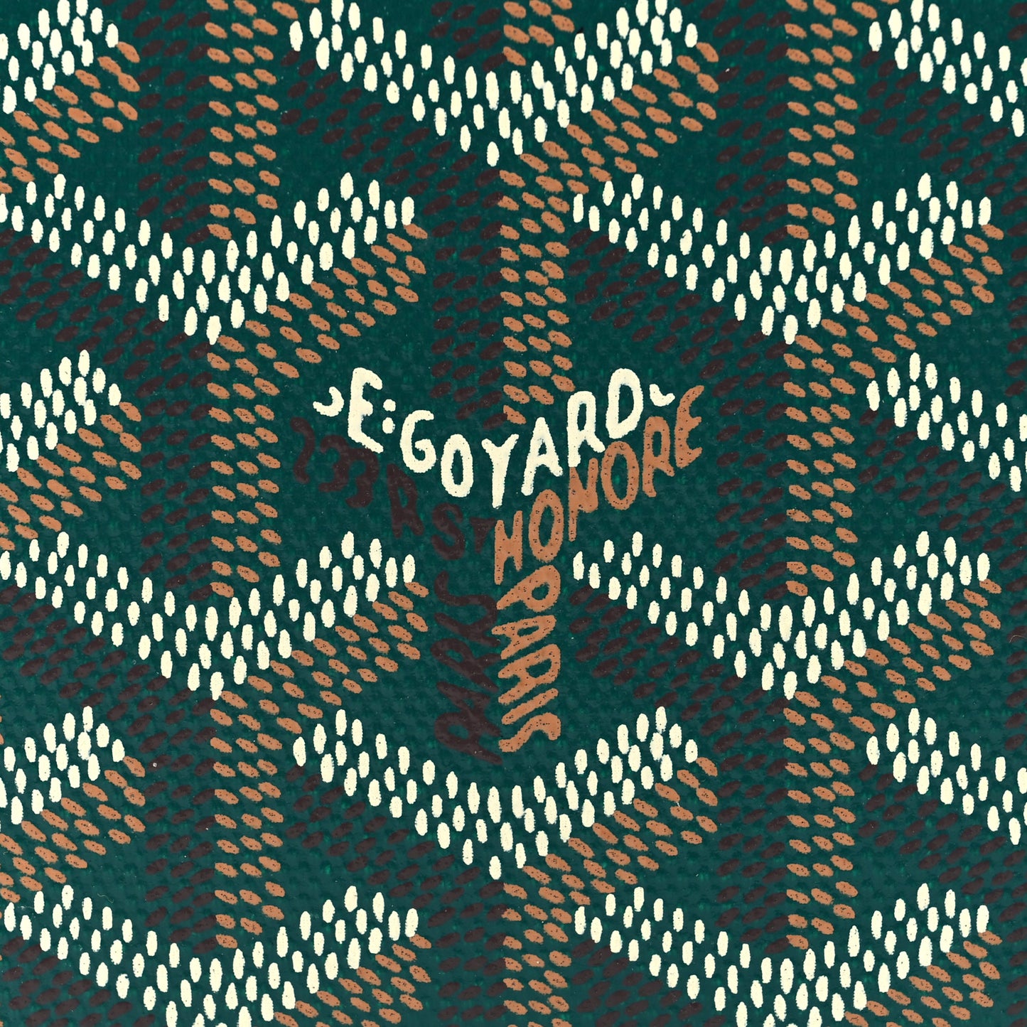 Goyardine Saint Marc Folding Card Case Green
