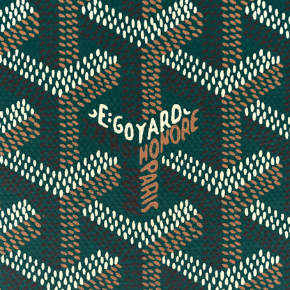 Goyard Goyardine Saint Marc Folding Card Case Green 7 of 9