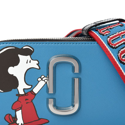 Marc Jacobs X Peanuts Saffiano Small Lucy Snapshot Camera Bag Blue Multi 10 of 10