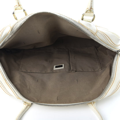 Fendi Grained Calfskin Large B Mix Tote White 4 of 11